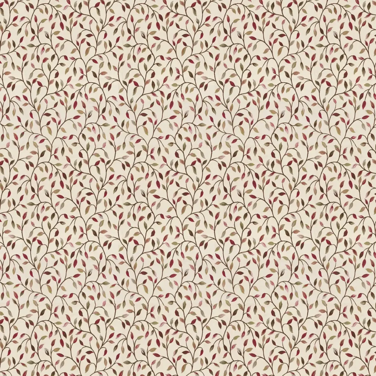 brown botanical jacquard fabric from Voyage Maison