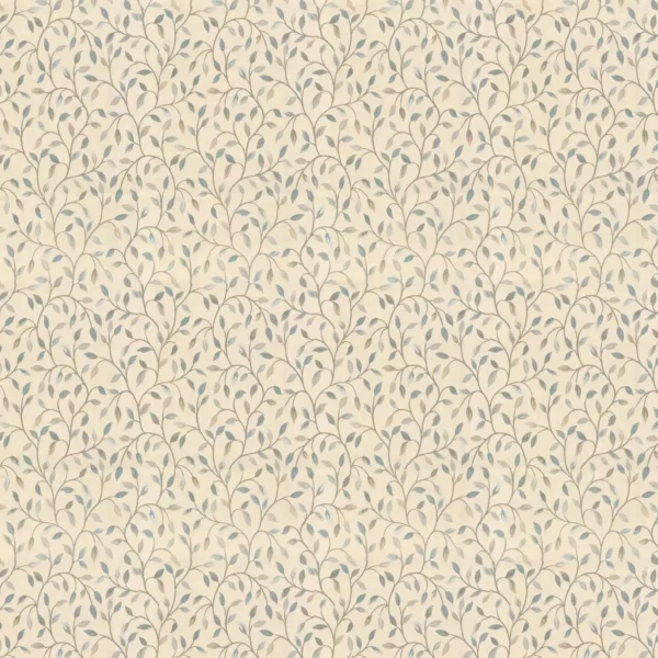 Cervino Fabric - Duckegg by blue botanical jacquard fabric from Voyage Maison