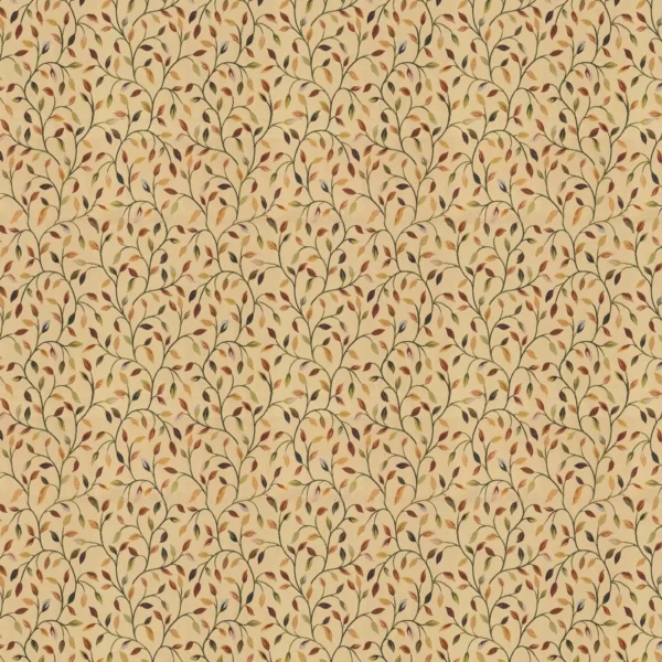 Cervino Fabric - Multicolour by green botanical jacquard fabric from Voyage Maison