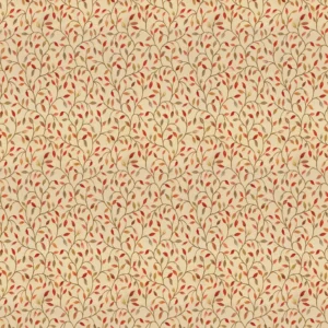 brown botanical jacquard fabric from Voyage Maison