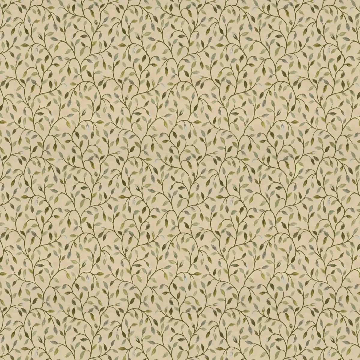 Cervino Fabric - Winter by blue botanical jacquard fabric from Voyage Maison