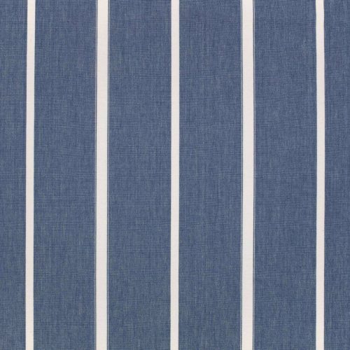 Reno Fabric - Ink by blue striped cotton fabric from Villa Nova