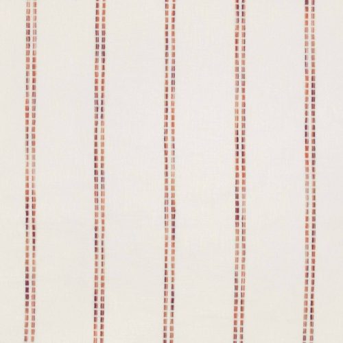 Cano Fabric - Jewel by orange striped woven fabric from Villa Nova