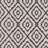 black-grey geometric embroideried fabric from Villa Nova