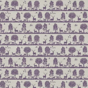 purple animal cotton fabric from Voyage Maison