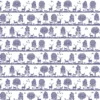 purple animal cotton fabric from Voyage Maison