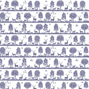 purple animal cotton fabric from Voyage Maison