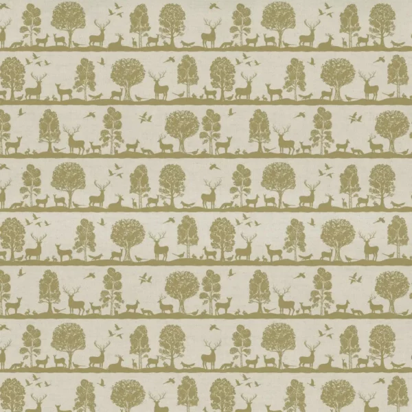 green animal cotton fabric from Voyage Maison