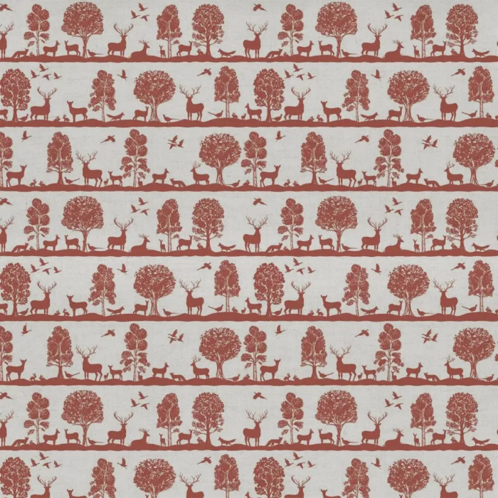 Cairngorms Fabric - Paprika swatch