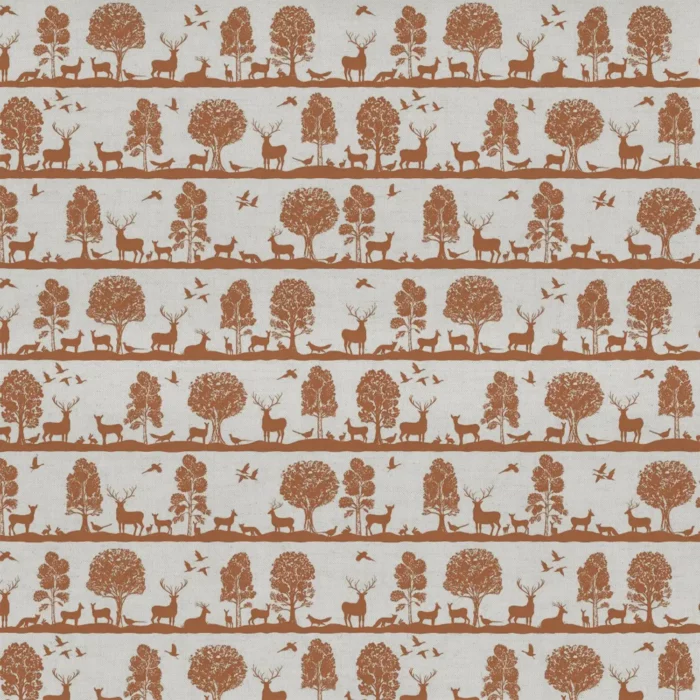 Cairngorms Fabric - Rust swatch