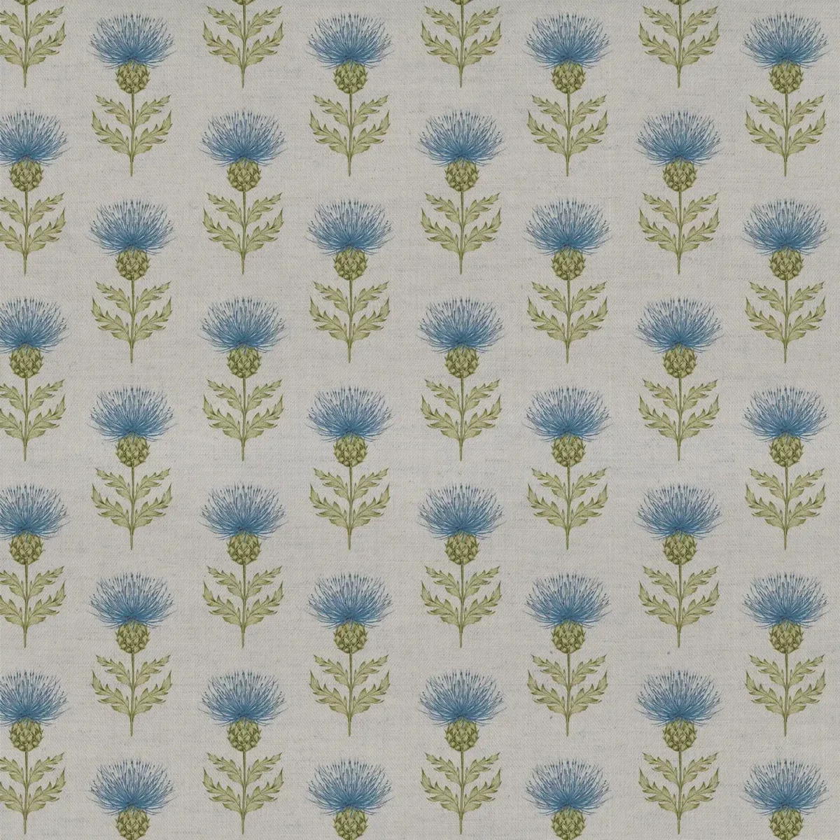 Blair Fabric - Azure by blue botanical cotton fabric from Voyage Maison