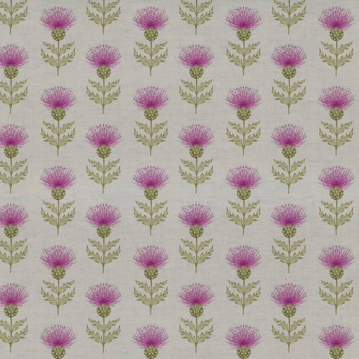 Blair Fabric - Berry by pink botanical cotton fabric from Voyage Maison