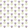 purple botanical cotton fabric from Voyage Maison