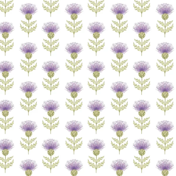Blair Fabric - Damson by purple botanical cotton fabric from Voyage Maison