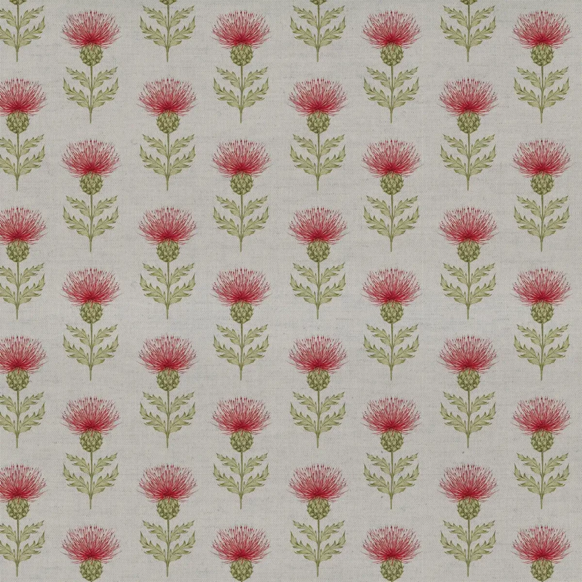 Blair Fabric - Paprika by green botanical cotton fabric from Voyage Maison