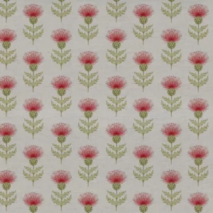 green botanical cotton fabric from Voyage Maison