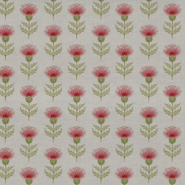 Blair Fabric - Paprika by green botanical cotton fabric from Voyage Maison