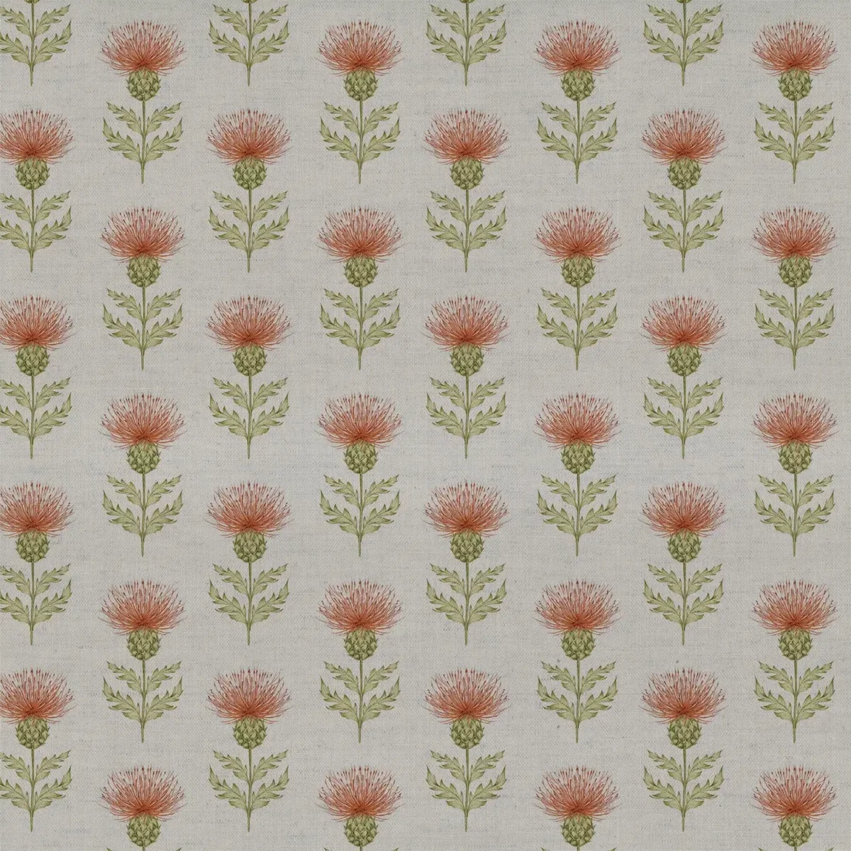 green botanical cotton fabric from Voyage Maison
