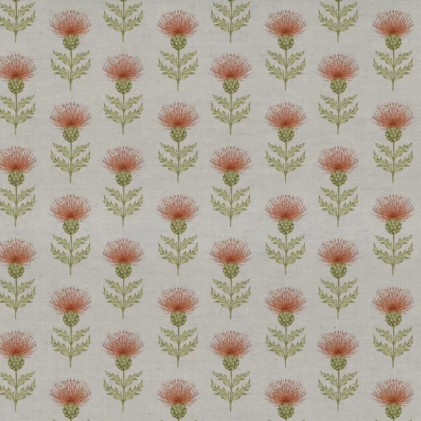green botanical cotton fabric from Voyage Maison
