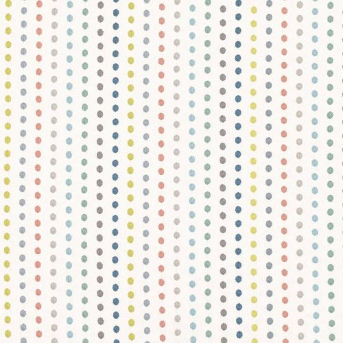 Dotty Fabric - Sorbet by multicolour children's embroideried fabric from Villa Nova