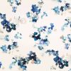 blue botanical cotton fabric from Villa Nova