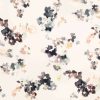 black-grey botanical cotton fabric from Villa Nova