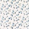 blue botanical embroideried fabric from Villa Nova