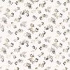 black-grey botanical embroideried fabric from Villa Nova