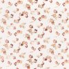 red botanical embroideried fabric from Villa Nova