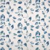 blue botanical cotton fabric from Villa Nova