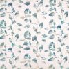 blue botanical cotton fabric from Villa Nova