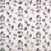 black-grey botanical cotton fabric from Villa Nova