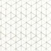 white geometric embroideried fabric from Villa Nova