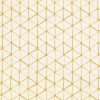 yellow geometric embroideried fabric from Villa Nova