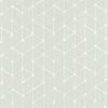 green geometric embroideried fabric from Villa Nova