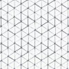 black-grey geometric embroideried fabric from Villa Nova