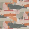 black-grey contemporary printed fabric from Villa Nova