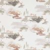 black-grey botanical cotton fabric from Villa Nova