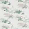 green botanical cotton fabric from Villa Nova