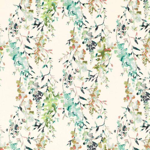 Hana Fabric - Eden by green botanical cotton fabric from Villa Nova