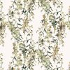 green botanical cotton fabric from Villa Nova