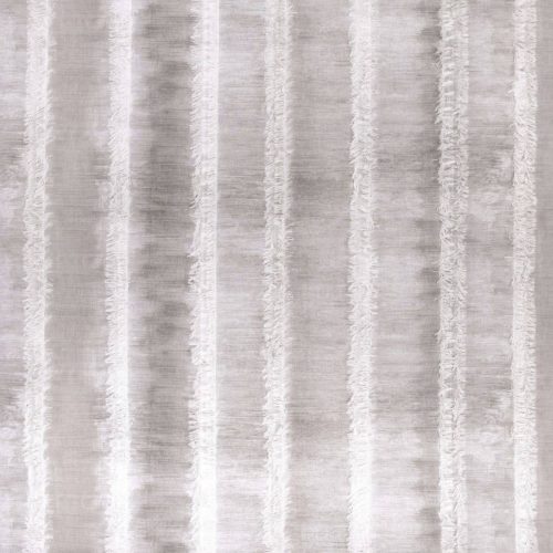 Fernery Fabric - Pebble by black-grey striped woven fabric from Villa Nova