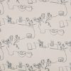 white contemporary cotton fabric from Villa Nova