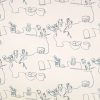 white contemporary cotton fabric from Villa Nova