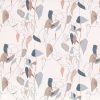 brown botanical cotton fabric from Villa Nova