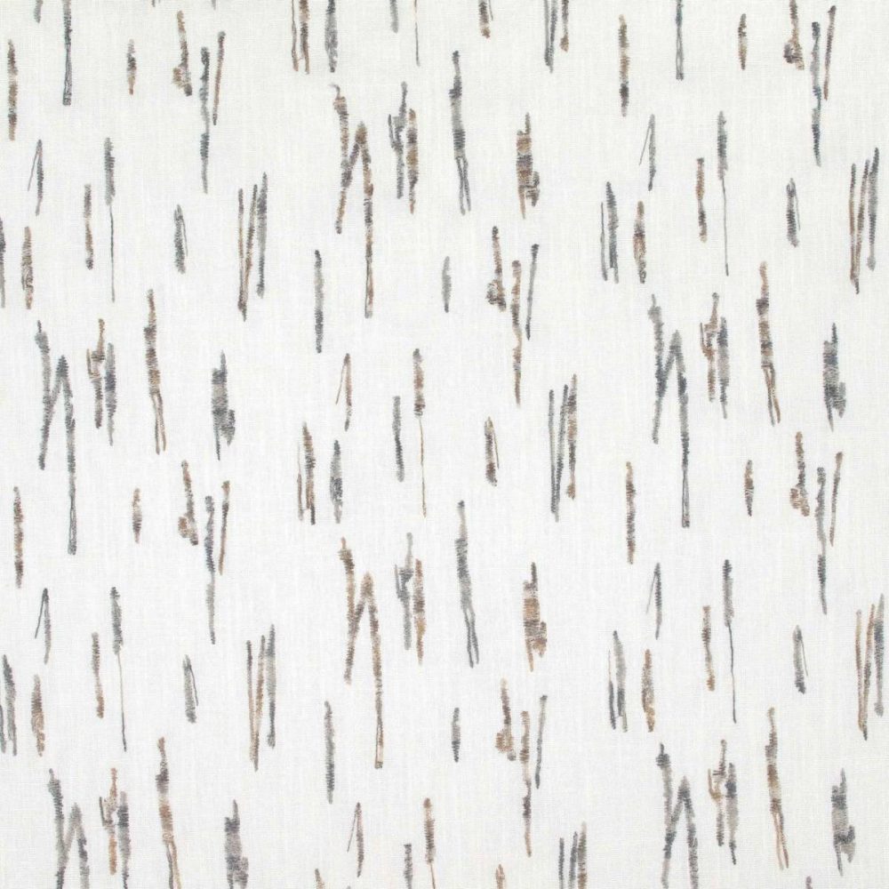 Staccato Fabric - Silica by white misc embroideried fabric from Villa Nova