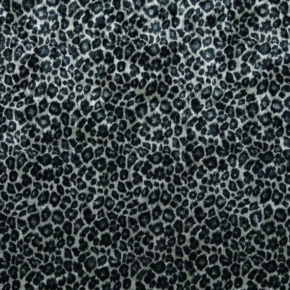 black-grey animal velvet-chenille fabric from Utopia