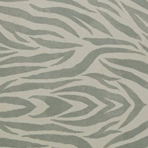 White Tiger Fabric by black-grey animal velvet-chenille fabric from Utopia