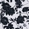 black-grey botanical velvet-chenille fabric from Utopia