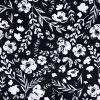 black-grey botanical velvet-chenille fabric from Utopia
